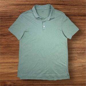 J. Crew Men’s Slim Fit Sueded Jersey Polo in Mint Green. Medium.